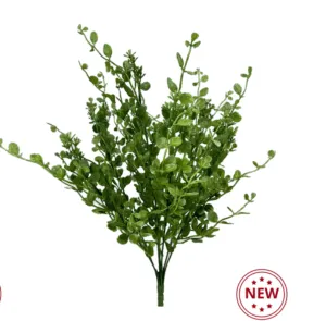 19" Plastic Boxwood Bush: Green - 13621GN