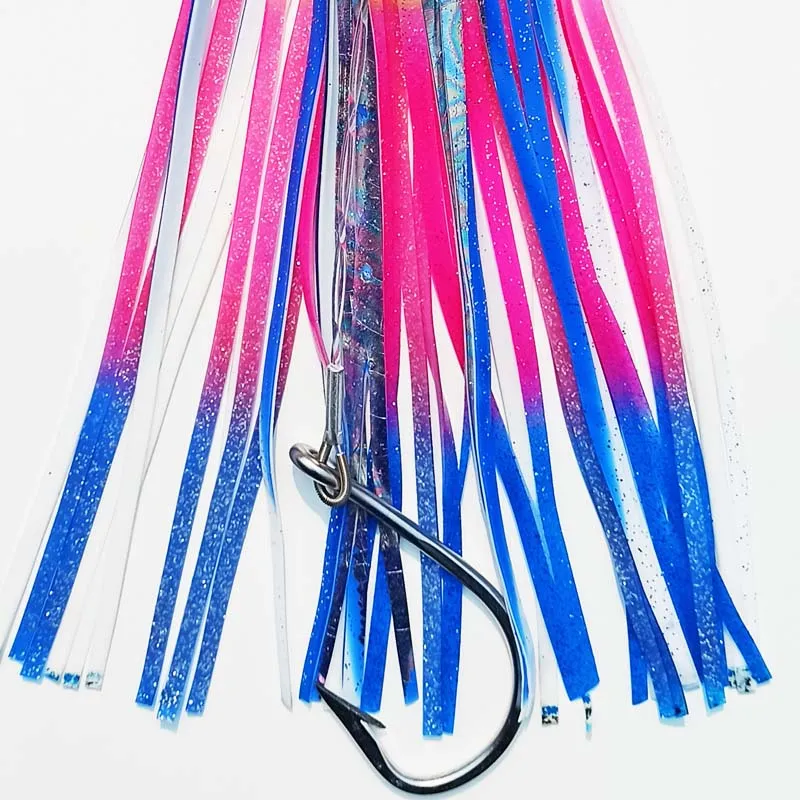 1PC 33cm160g Boat Fishing Trolling Bait Squid pesca Fishing Bait 13inch Big Game Lure Tuna Metal Head Octopus Sea Fishing Lure