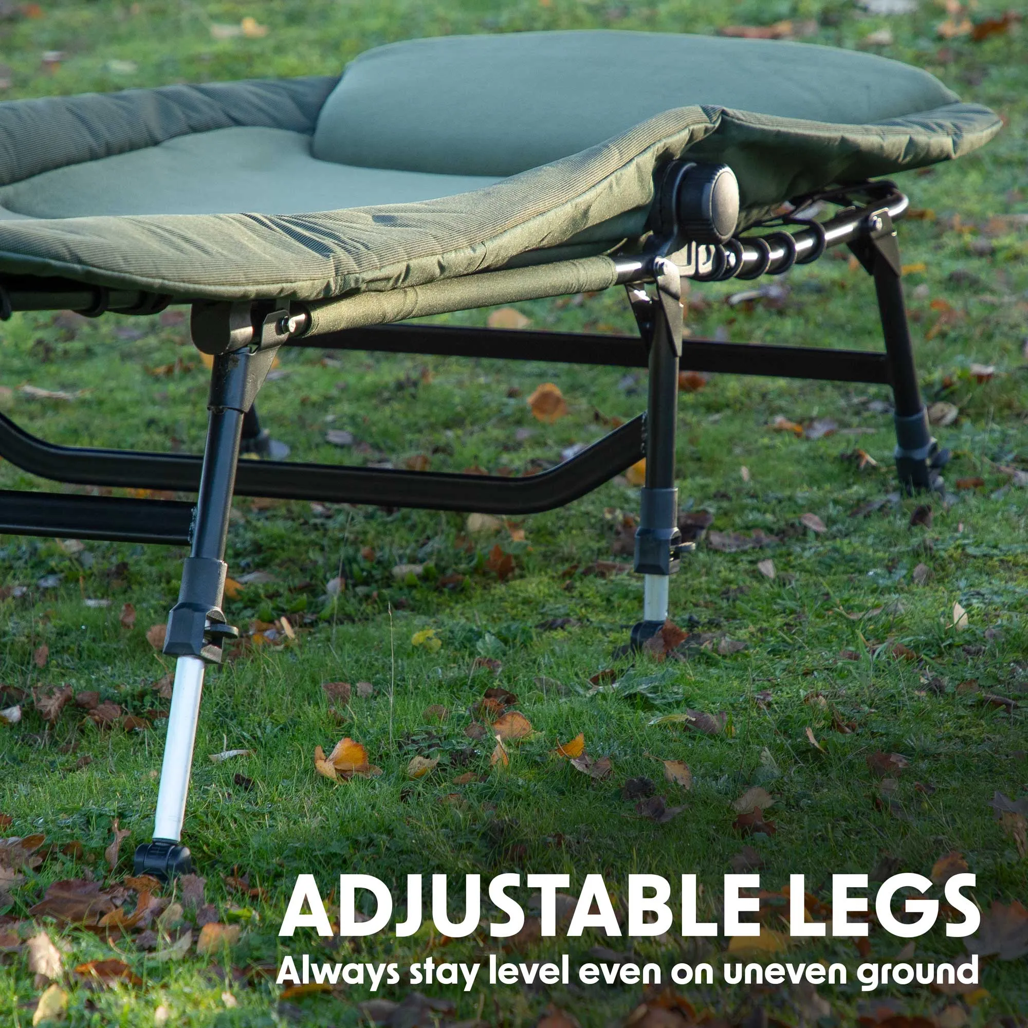 2-Man Fishing Bivvy/Carp Tent, Lightweight & Waterproof with Two Bedchairs - DL142