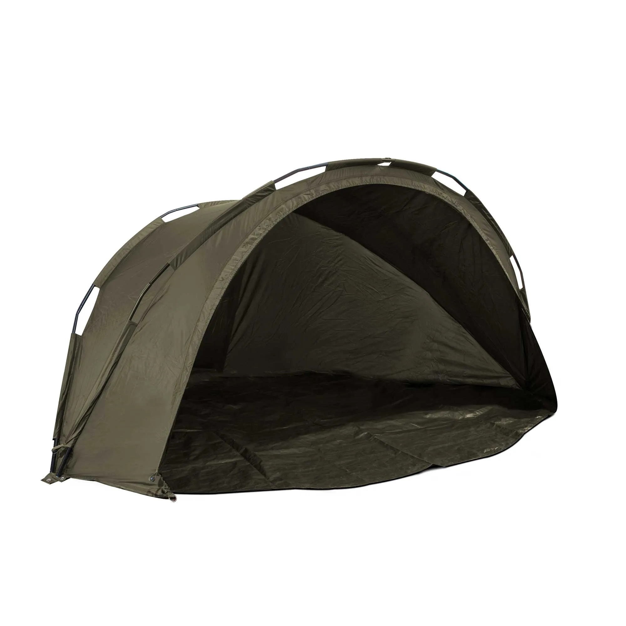 2-Man Fishing Bivvy/Carp Tent, Lightweight & Waterproof with Two Bedchairs - DL142