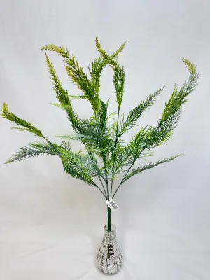 24" Plastic Fern Bush: Fresh Green- 57122
