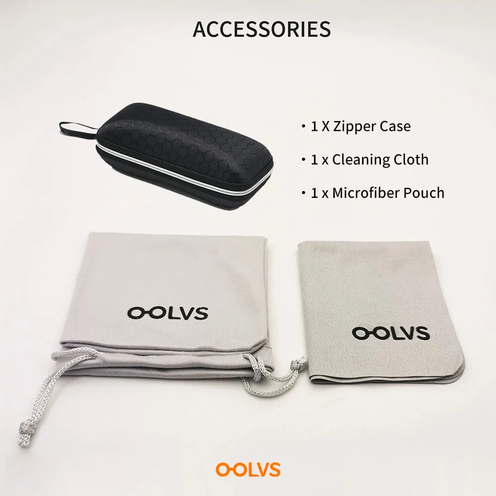 3 Pairs OOLVS Men Women Fashion Outdoor Sports Cycling Sunglasses Polycarbonate Full-rim Frame UV400 Polarized Lens OS9210B