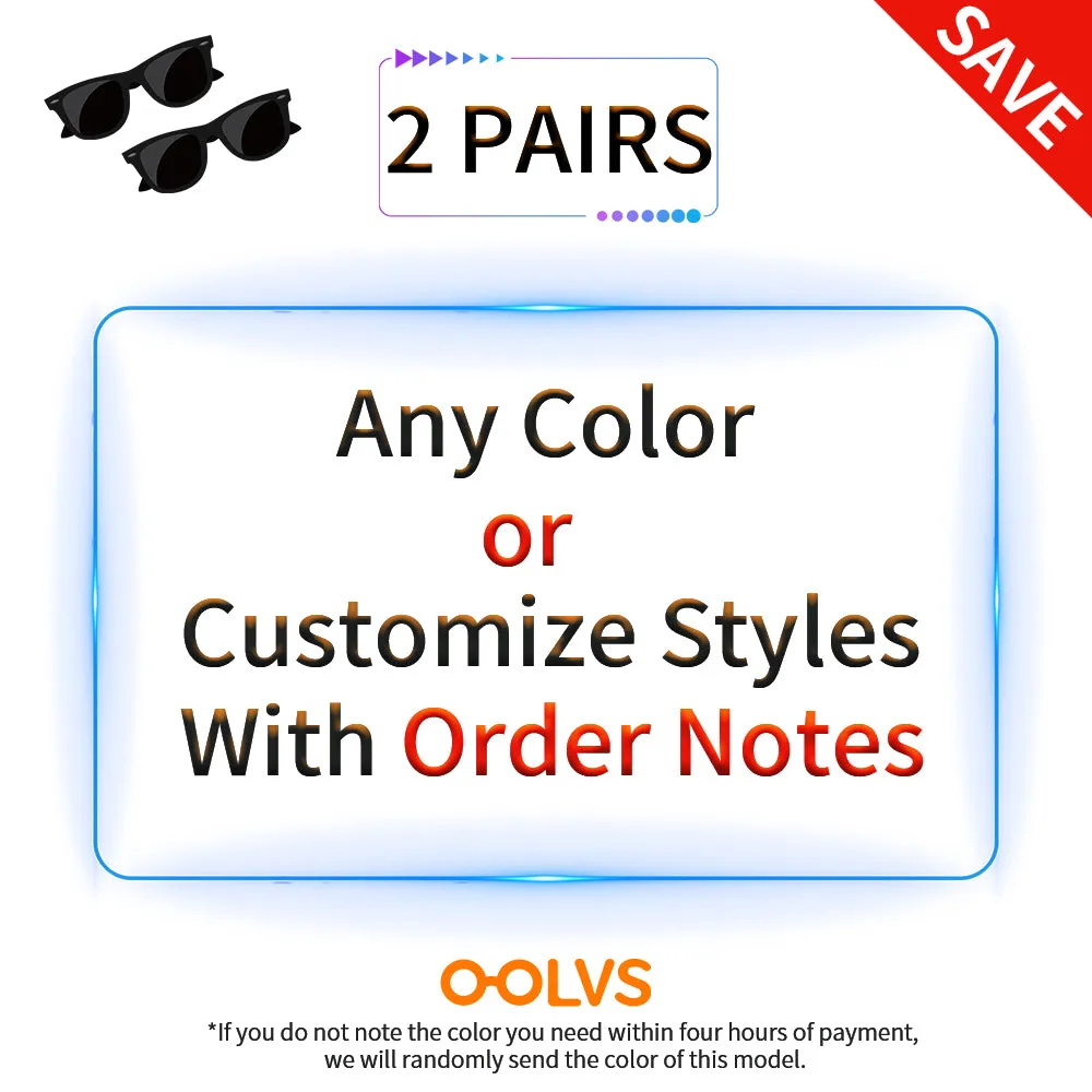 3 Pairs OOLVS Men Women Fashion Outdoor Sports Cycling Sunglasses Polycarbonate Full-rim Frame UV400 Polarized Lens OS9210B
