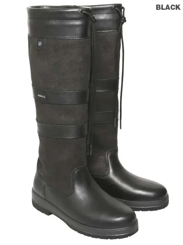 30% DUBARRY Galway Waterproof Leather Country Boots - Black UK 7 (EU 41)