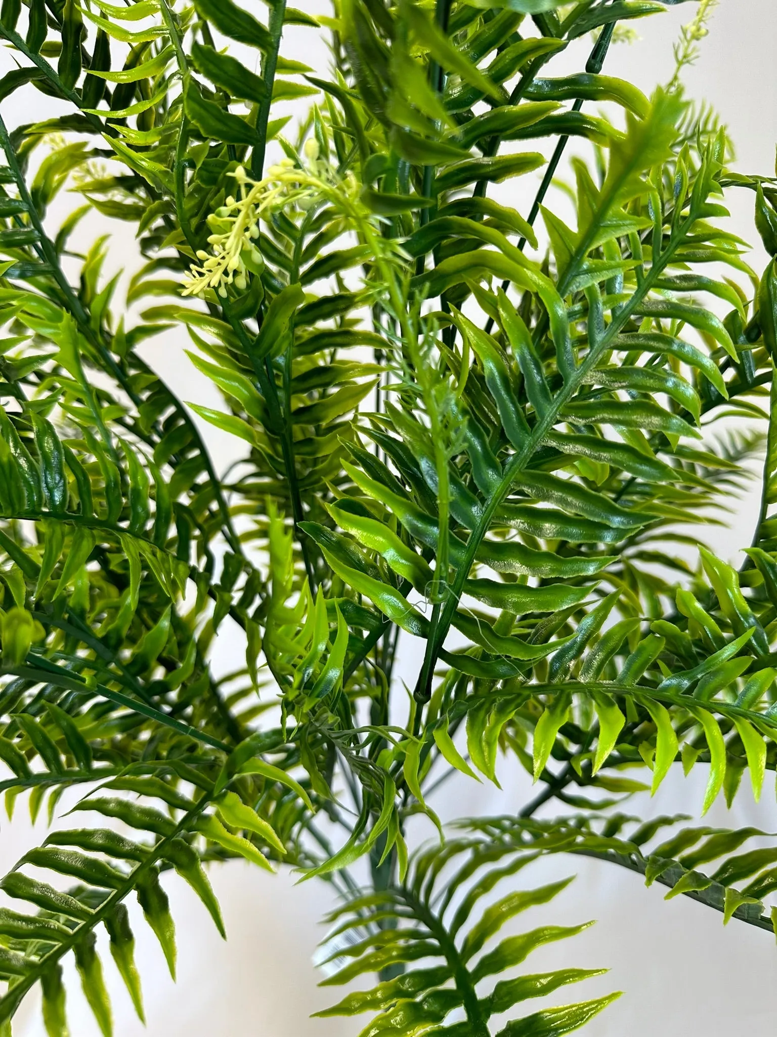 32" Large Plastic Mixed Fern Bush x 18: Green - 57201