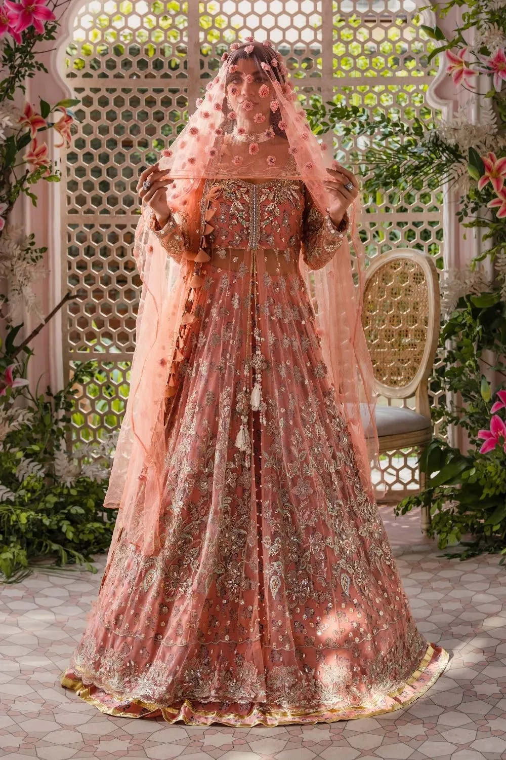 3PC Unstitched | Embroidered Luxury Formal Dress