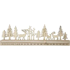 Advent Calendar Countdown Plywood Veneer Fine Motif Christmas