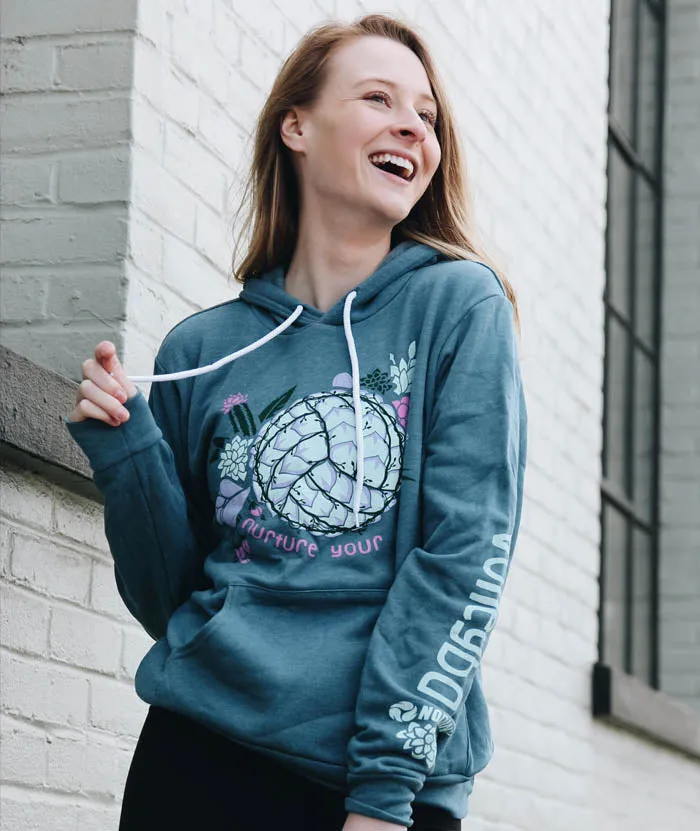 Agave Sponge Fleece Hooded Sweatshirt