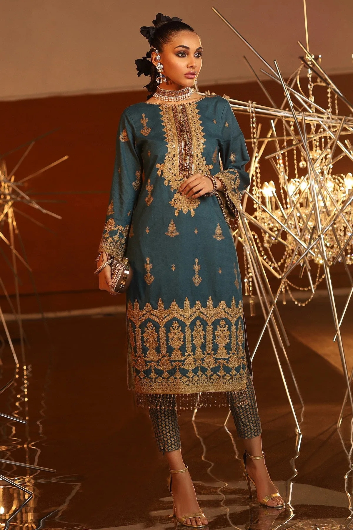 Alkaram Fancy Lawn Dress for Eid #N9004