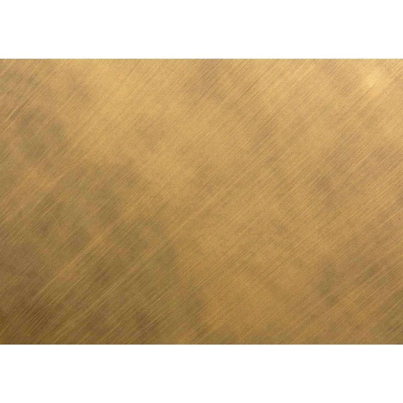 Amboss Coffee Table, Black Metal, Aged Brass Finish