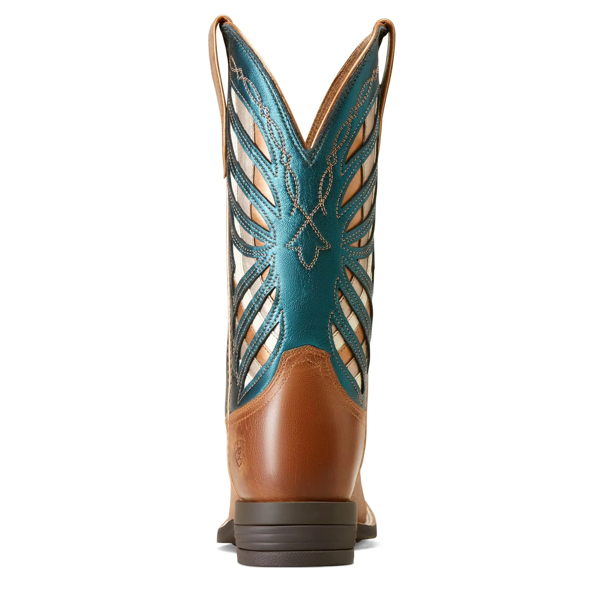 Ariat Womens Longview Boots Buttered Rum/Metallic Sea