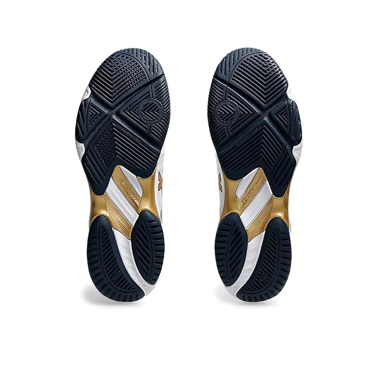 ASICS Netburner Ballistic FF3 Men's Indoor Court Shoes | White/Pure Gold | Lightweight Volleyball & Badminton Shoes with GEL Cushioning | Superior Grip & Stability for Fast Movements