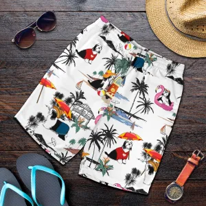 Bearded Collie-Summer Beach Mens Shorts