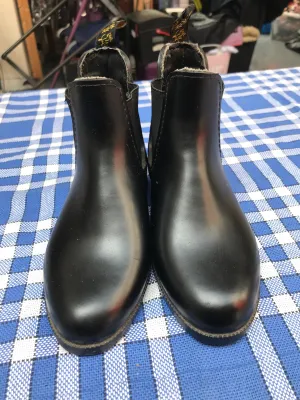 Black rubber jodhpur boots size 12