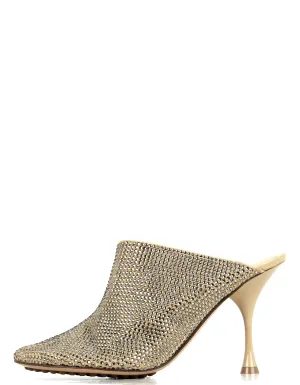 Bottega Maple Crystal Embellished Courtney Mules sz 39