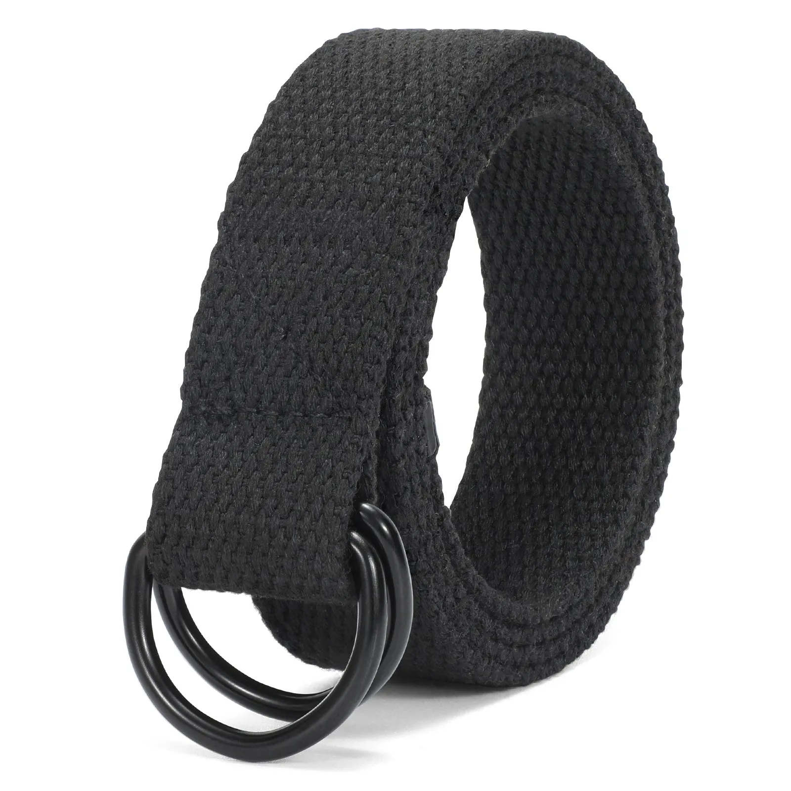 Boy's Belt JASGOOD Kids Canvas Web Belt Football Belt with Double D-ring Buckle