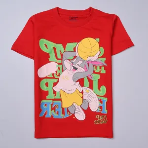 Boys Half Sleeves-Printed T-Shirt (Bugs)