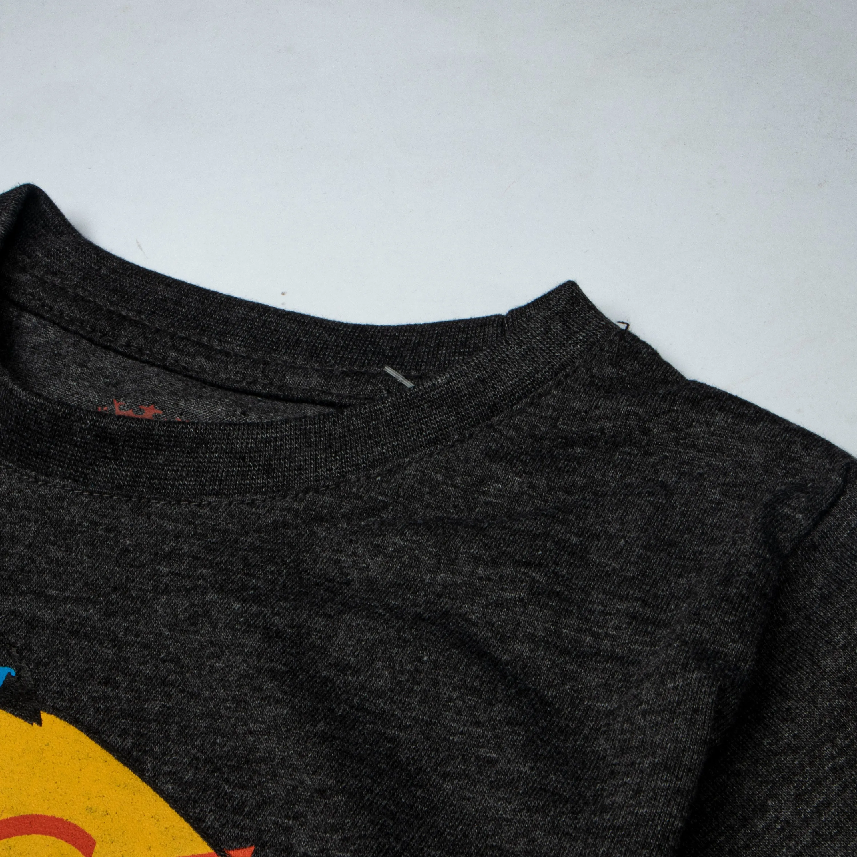 Boys Half Sleeves-Printed T-Shirt Charcoal (Angry-Bird)