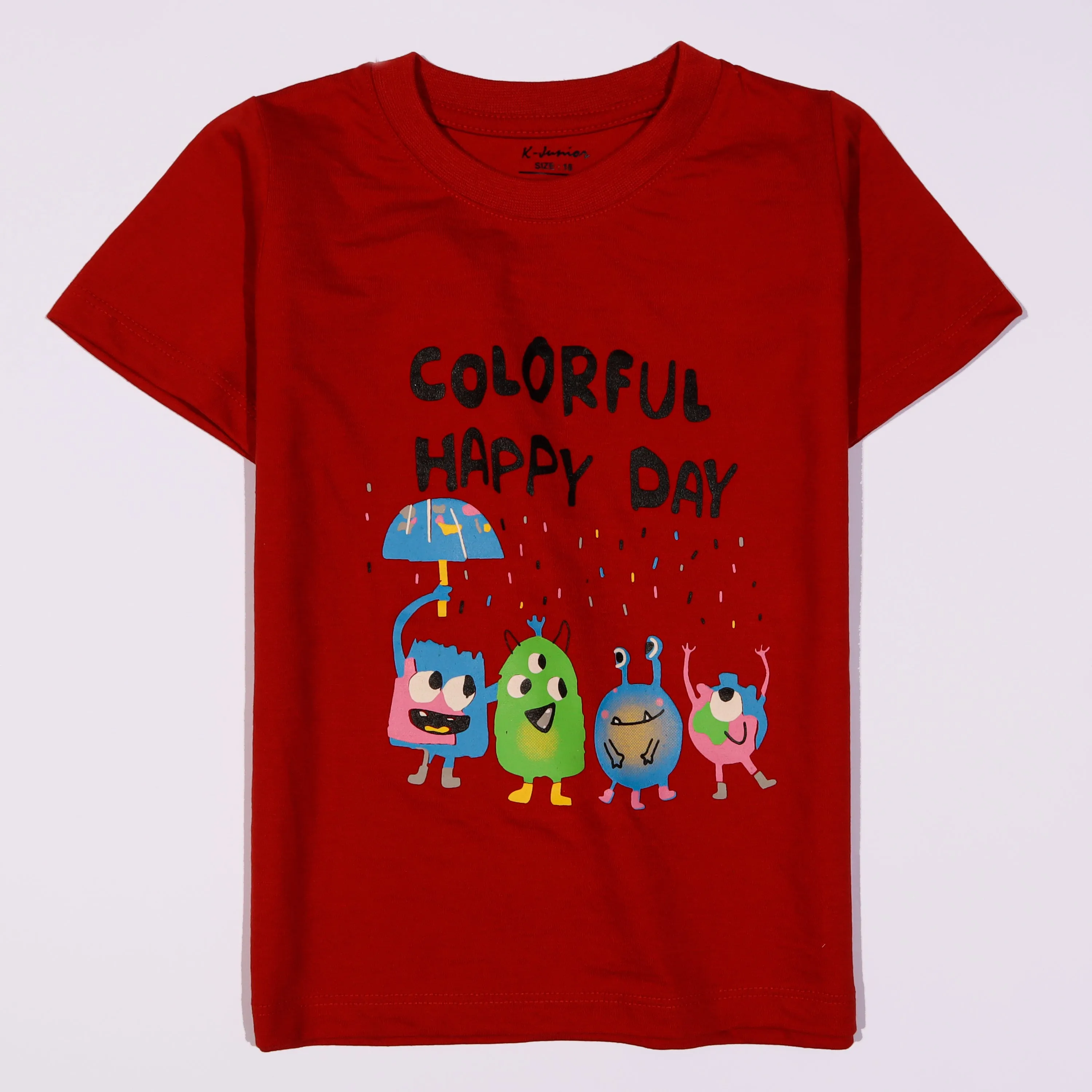 Boys Half Sleeves-Printed T-Shirt (Colour-Ful)