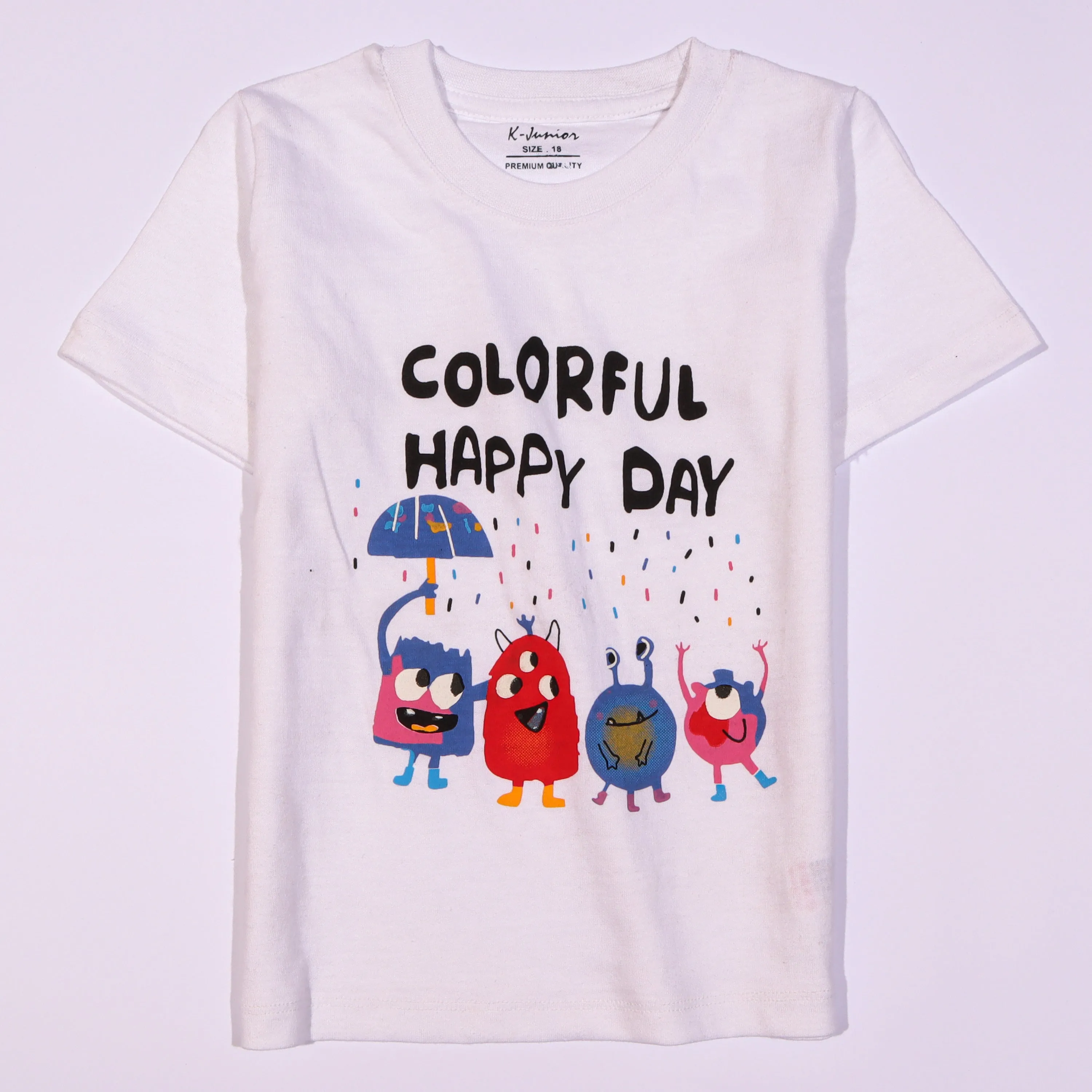 Boys Half Sleeves-Printed T-Shirt (Colour-Ful)