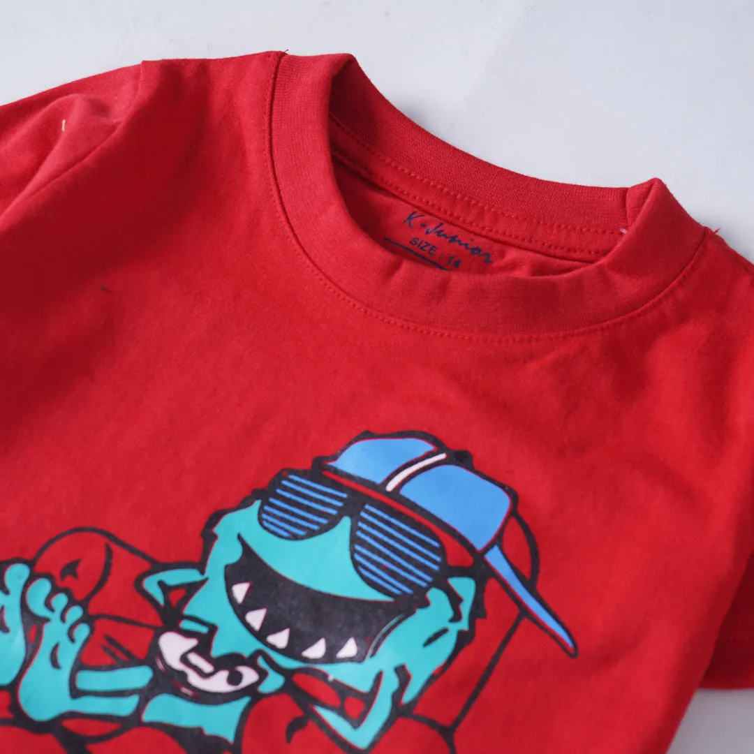 Boys Half Sleeves-Printed T-Shirt (Game 2)
