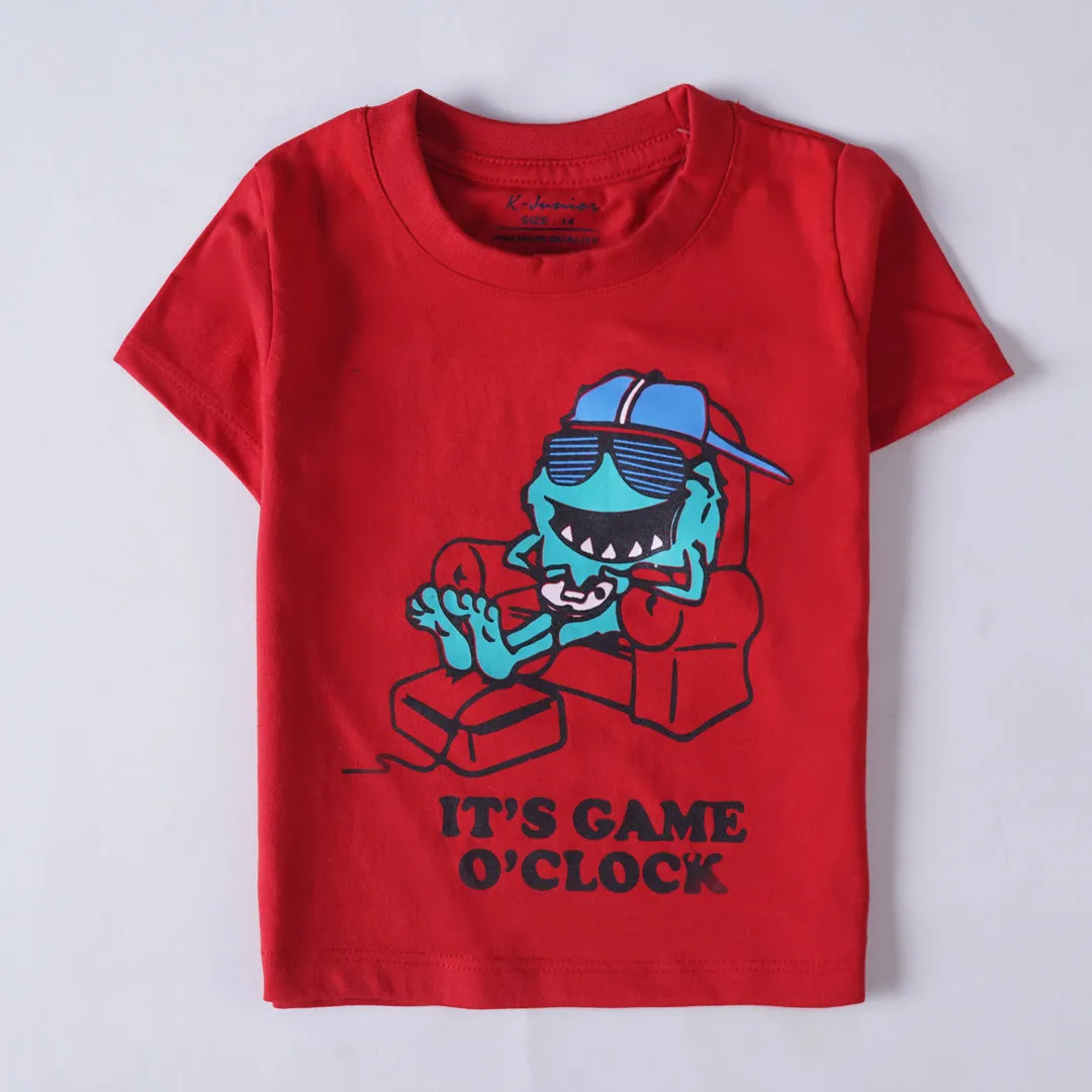 Boys Half Sleeves-Printed T-Shirt (Game 2)