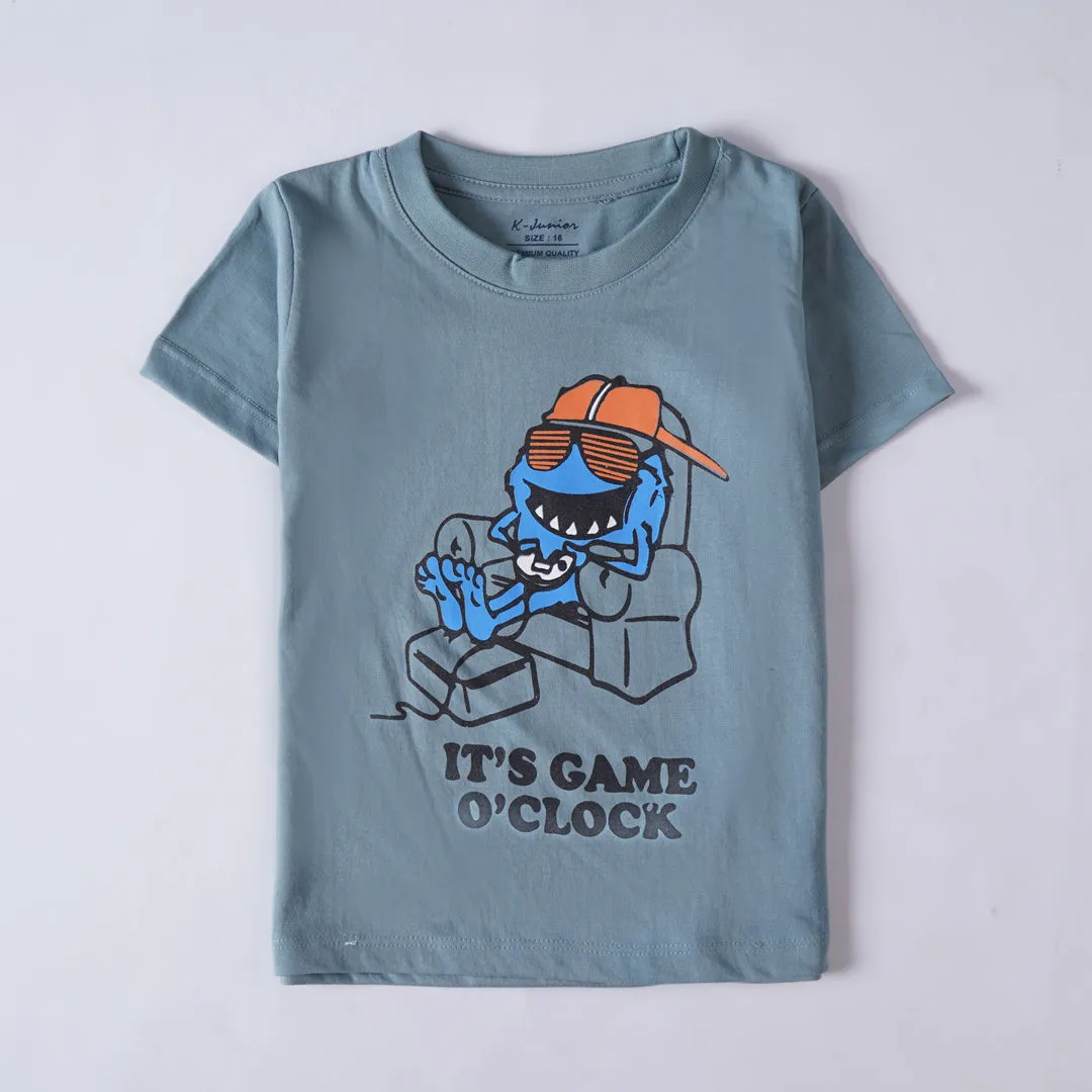 Boys Half Sleeves-Printed T-Shirt (Game 2)