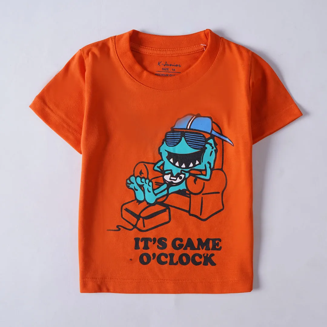 Boys Half Sleeves-Printed T-Shirt (Game 2)