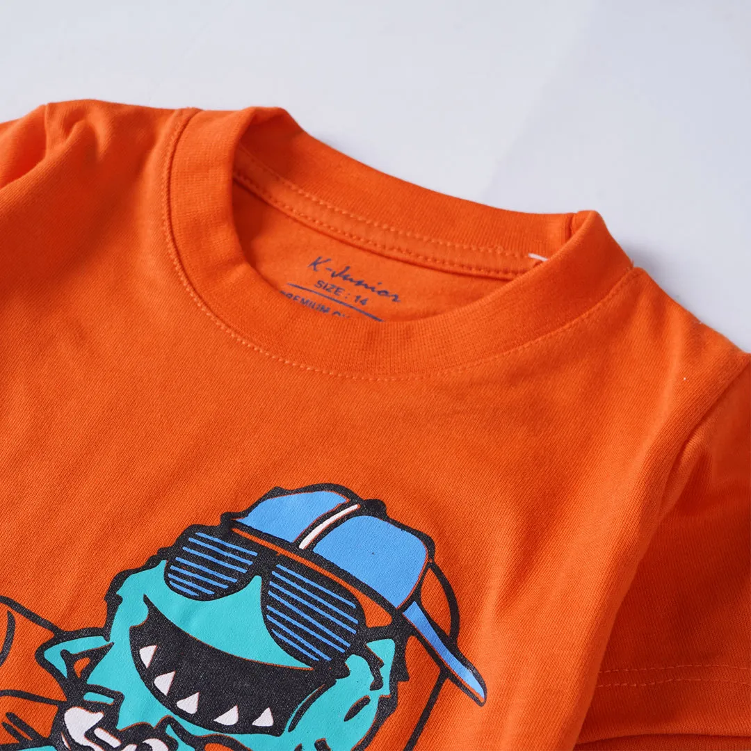 Boys Half Sleeves-Printed T-Shirt (Game 2)