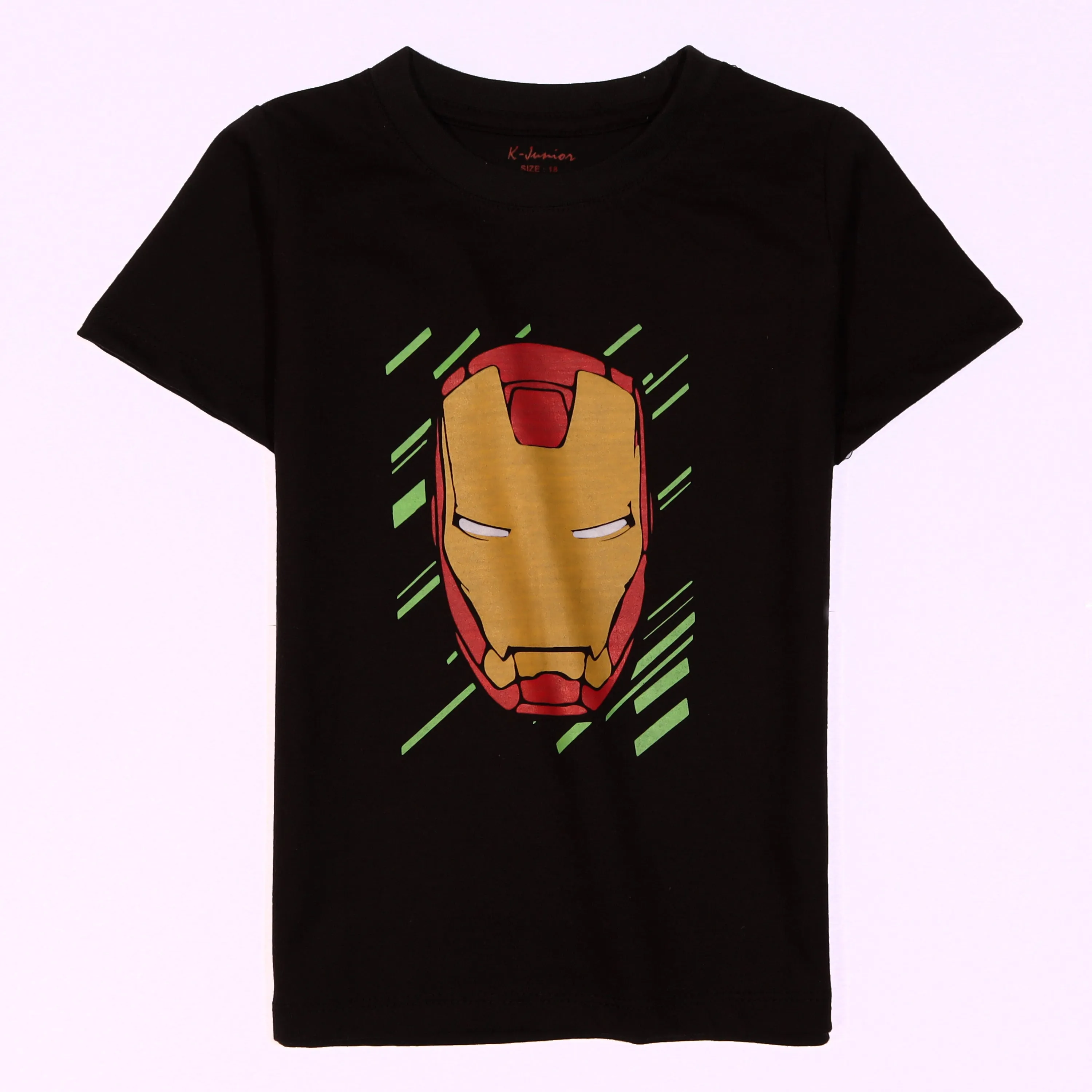 Boys Half Sleeves-Printed T-Shirt (ironman)