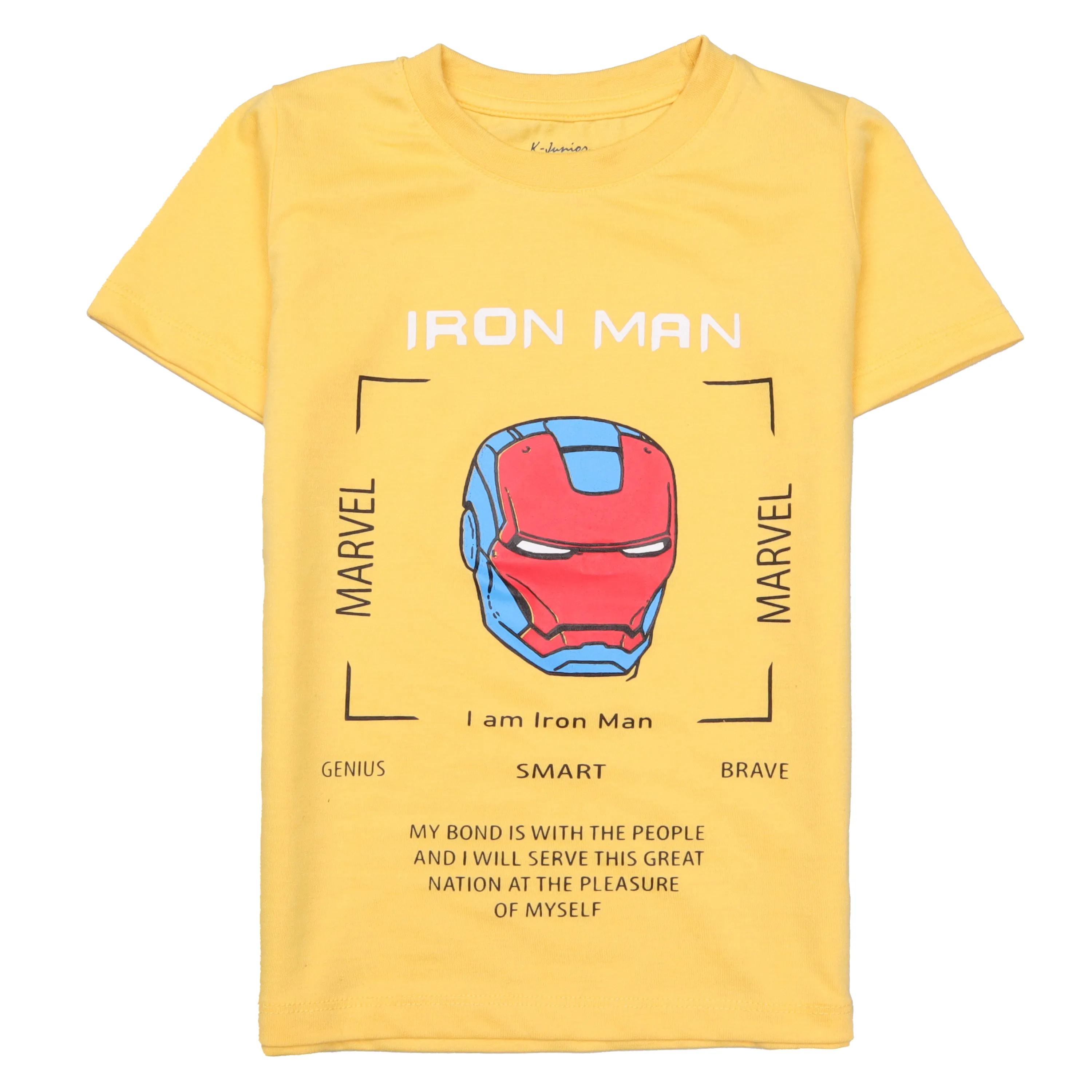 Boys Half Sleeves-Printed T-Shirt (ironman)