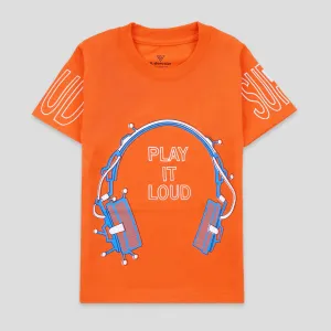 Boys Half Sleeves-Printed T-Shirt (Loud)