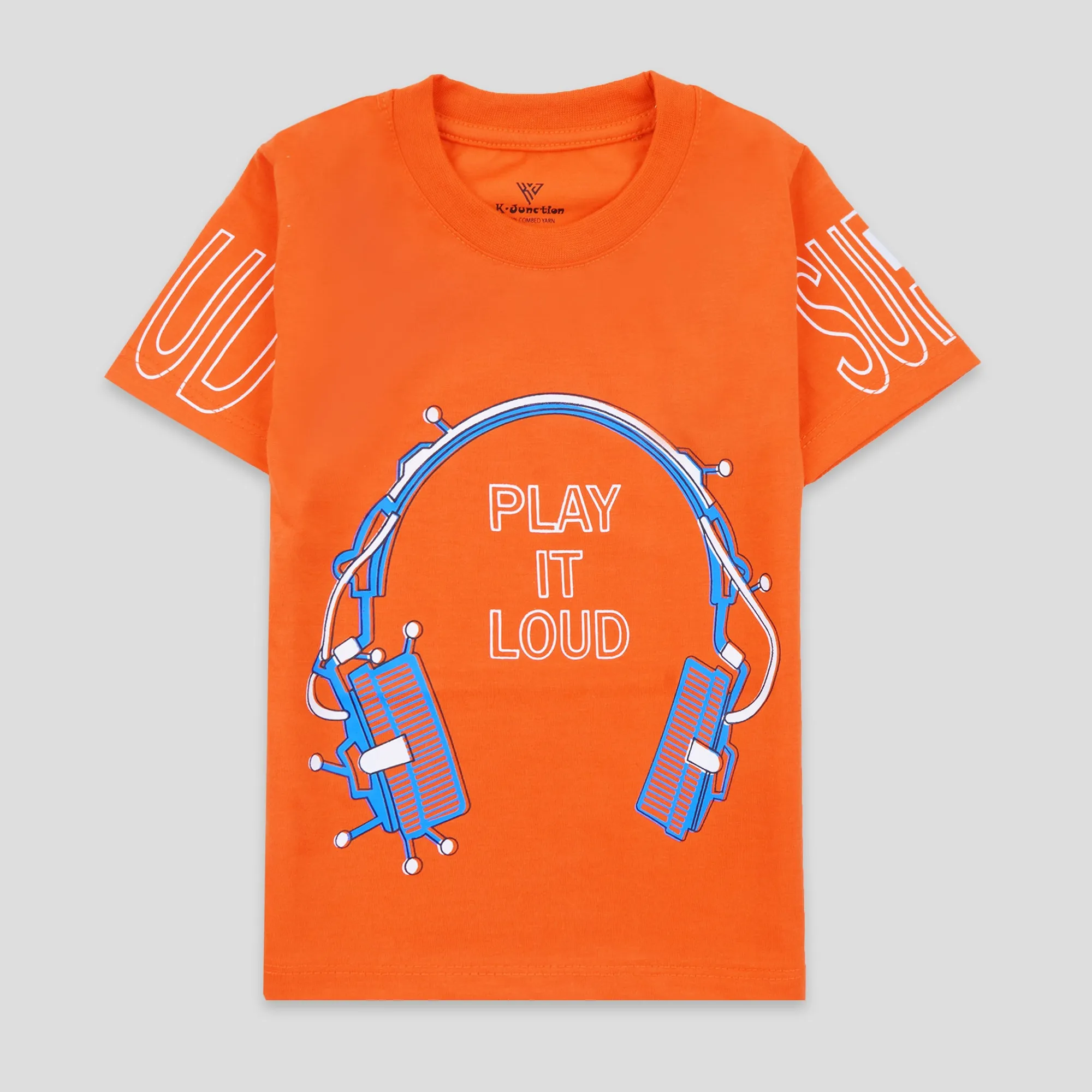Boys Half Sleeves-Printed T-Shirt (Loud)