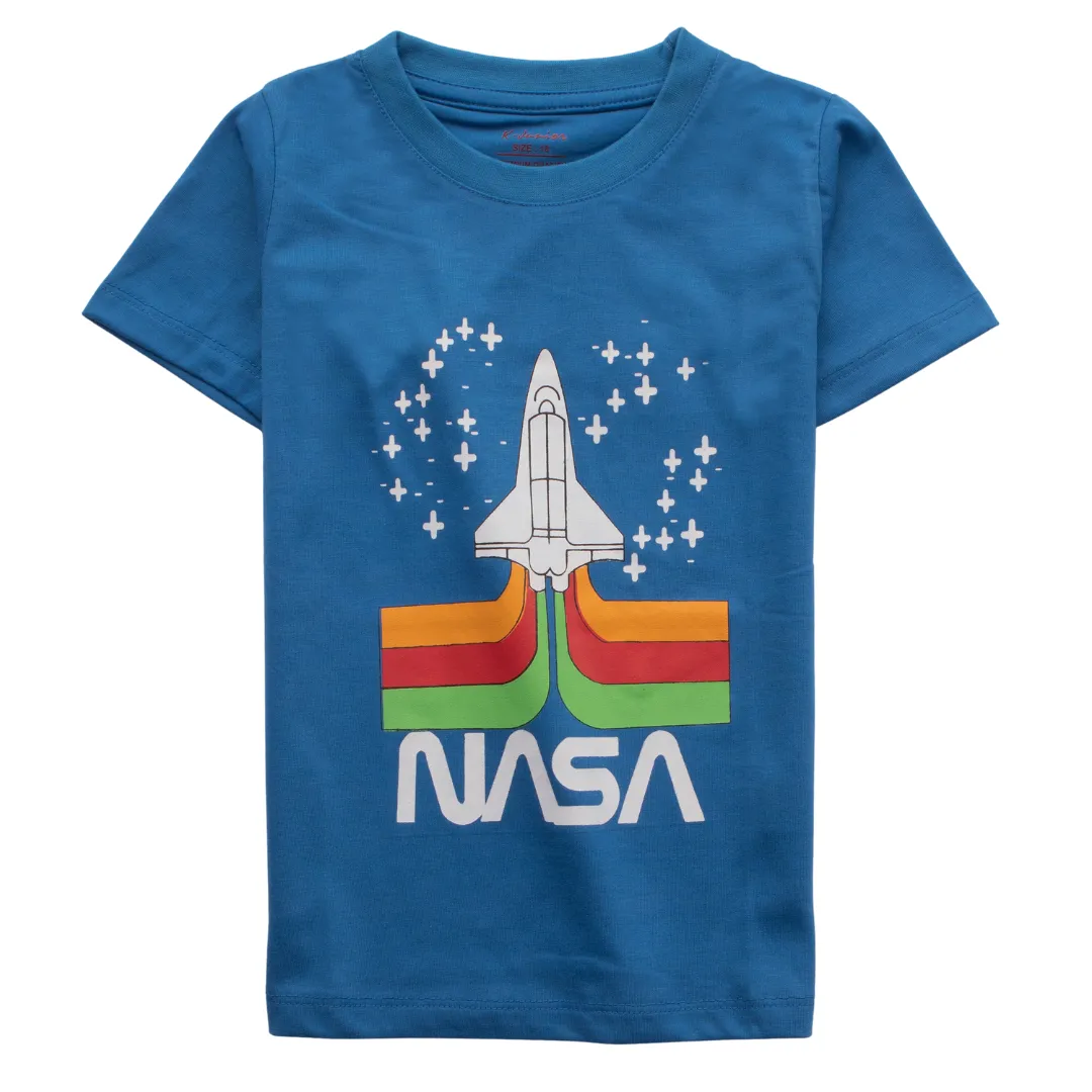Boys Half Sleeves-Printed T-Shirt (Nasa)