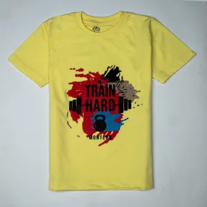 Boys Half Sleeves-Printed T-Shirt (train)