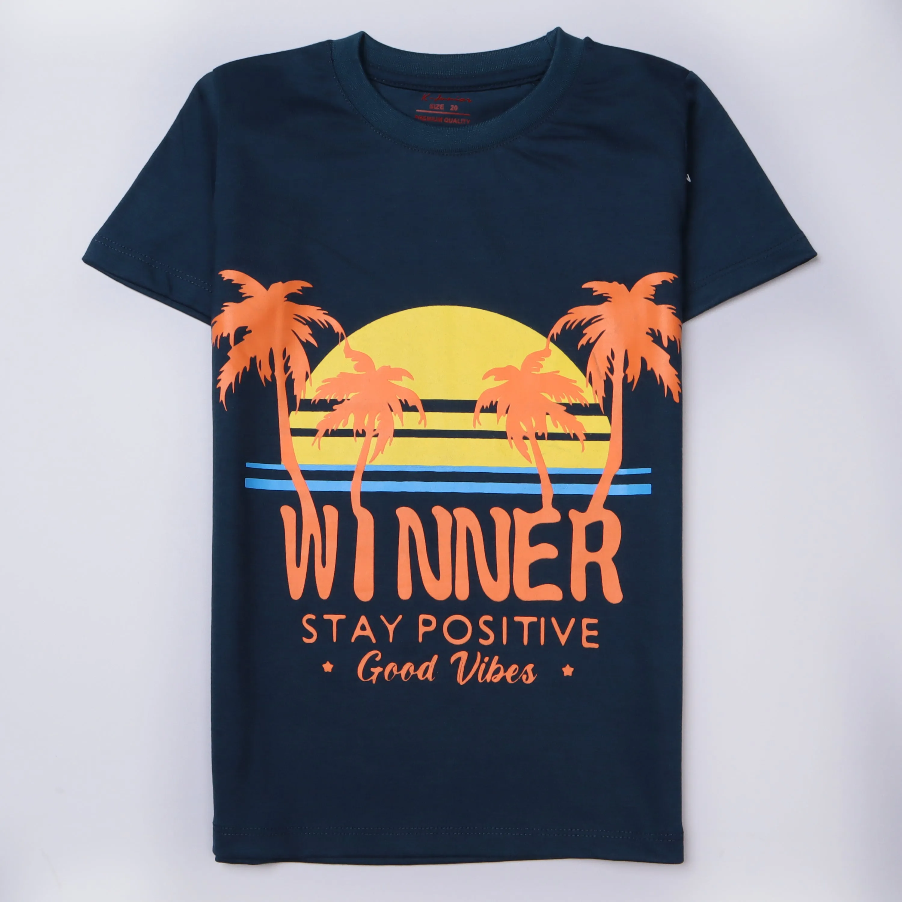 Boys Half Sleeves-Printed T-Shirt (Winner)