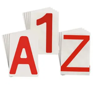Brady 8" ToughStripe Red Numbers and Letters| Buy Online