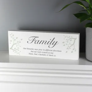 Branches Wooden Block Sign