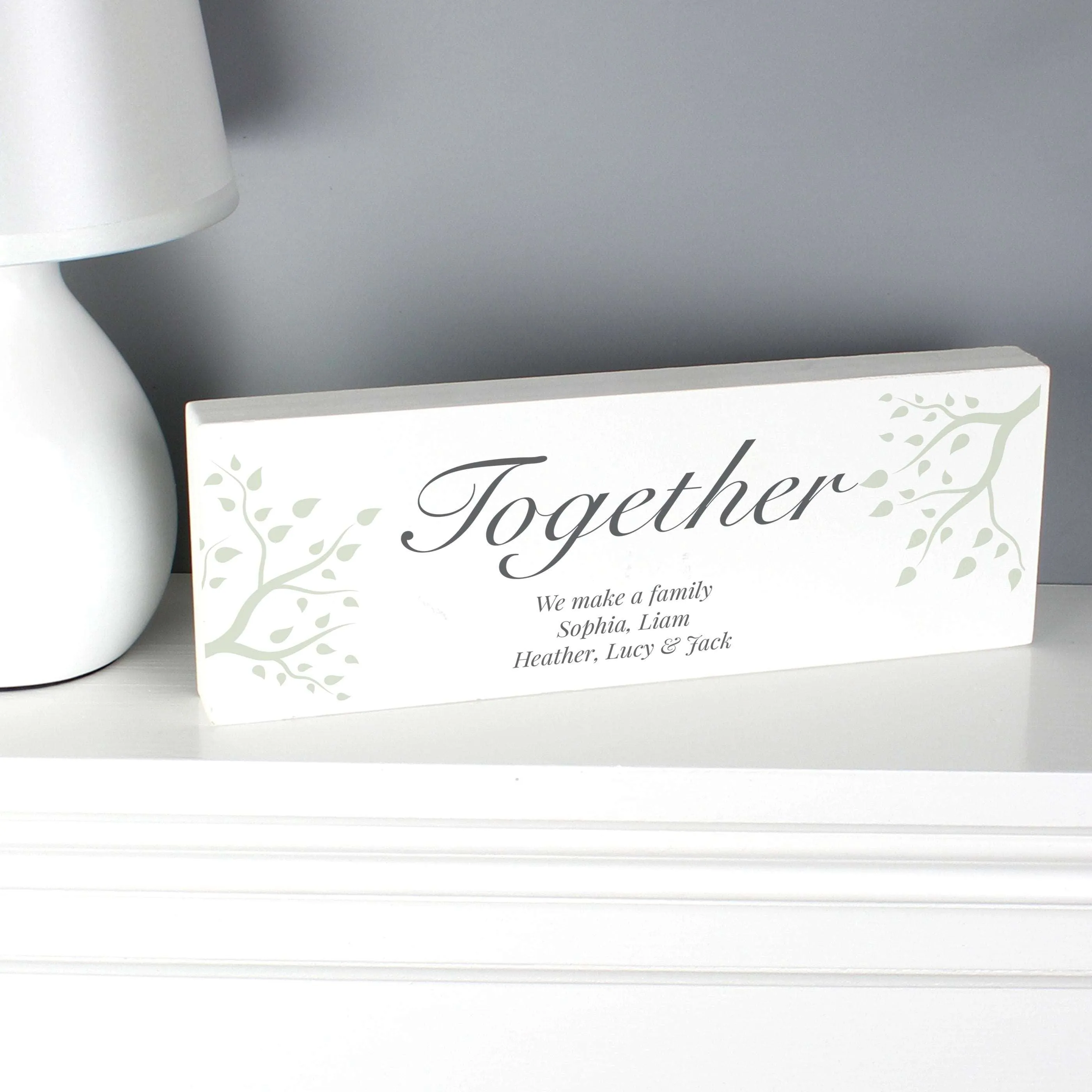 Branches Wooden Block Sign