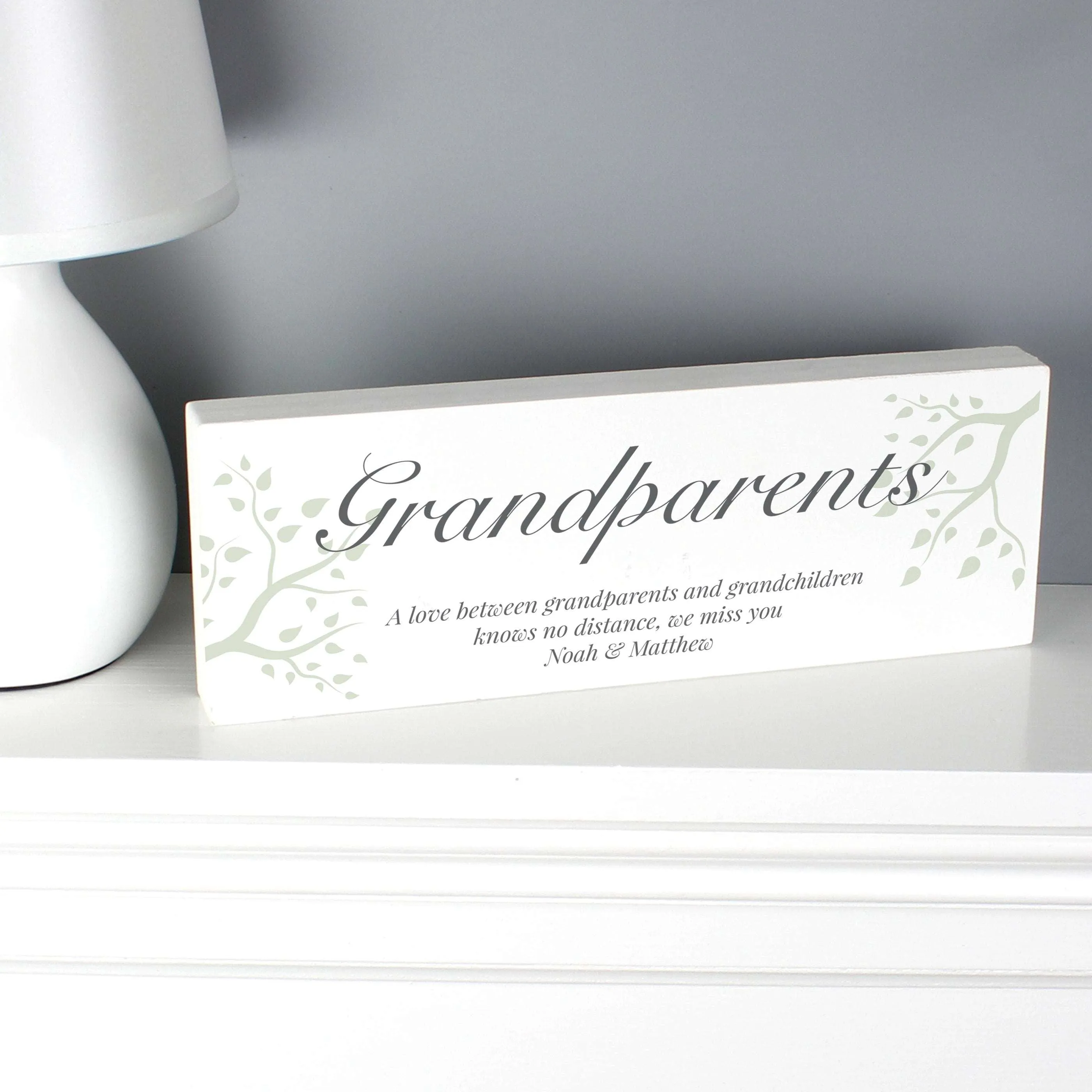Branches Wooden Block Sign