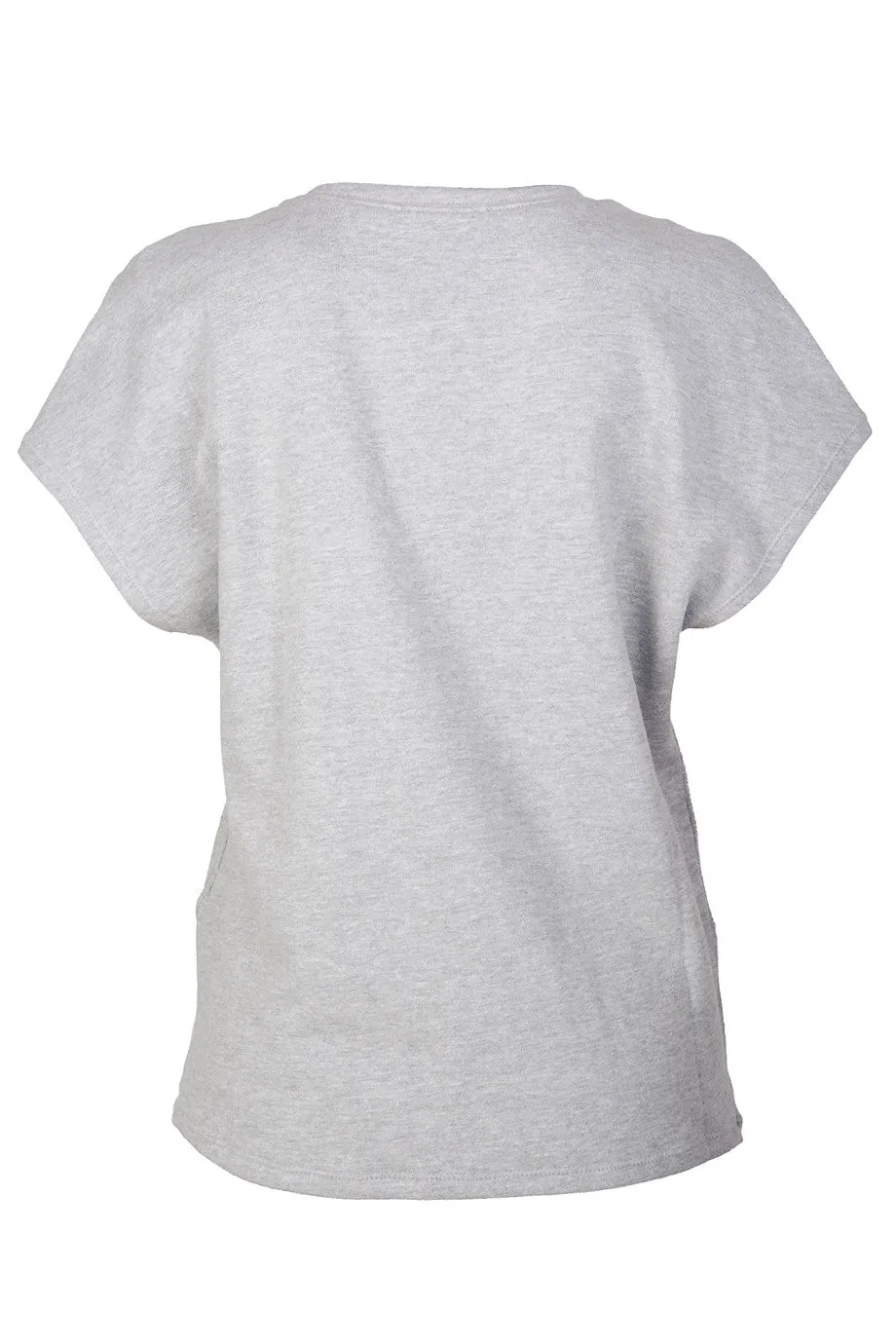 C BLOCK VANITY Grey Embellished Blouse