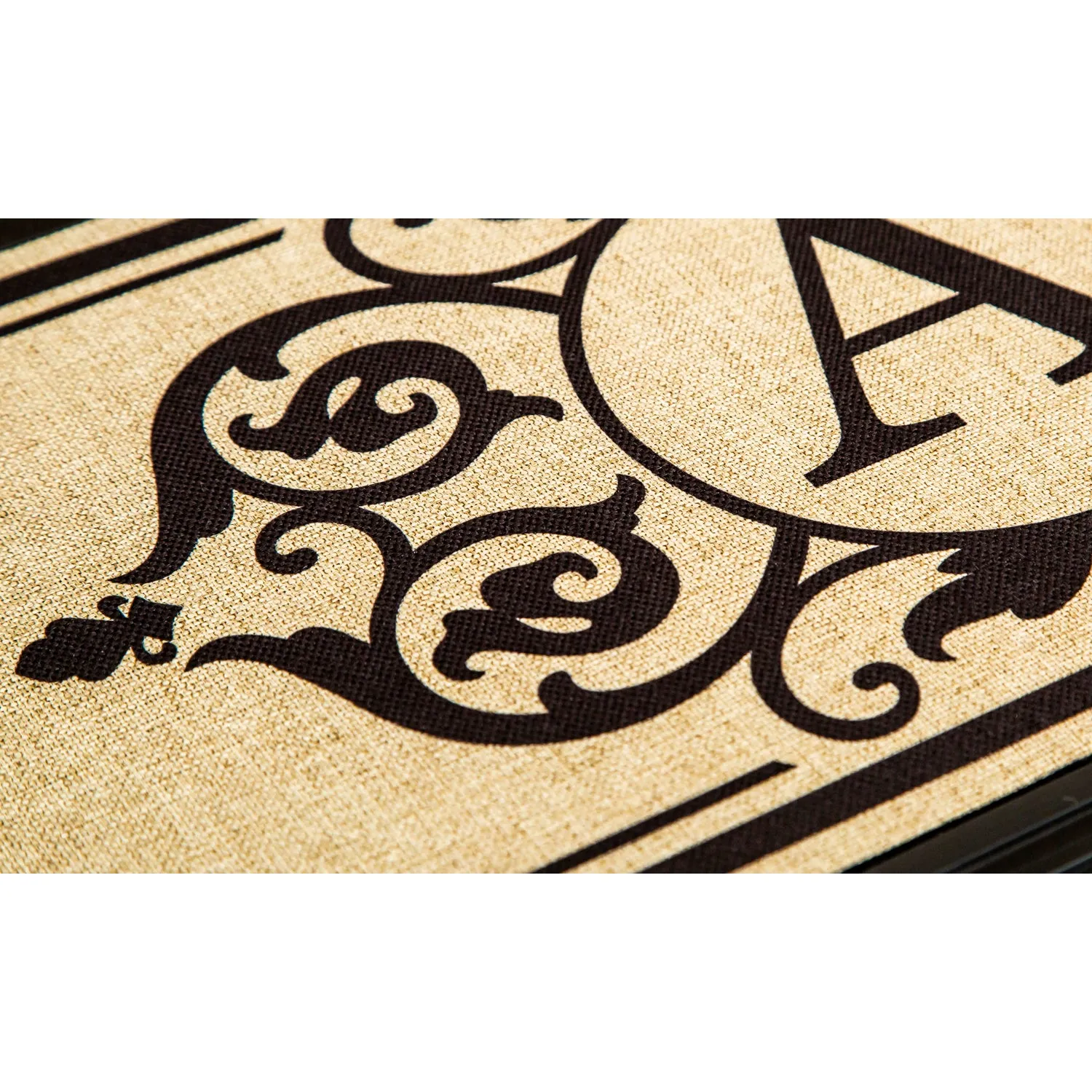 Cambridge Monogram Burlap Sassafras Switch Mat, Letter A