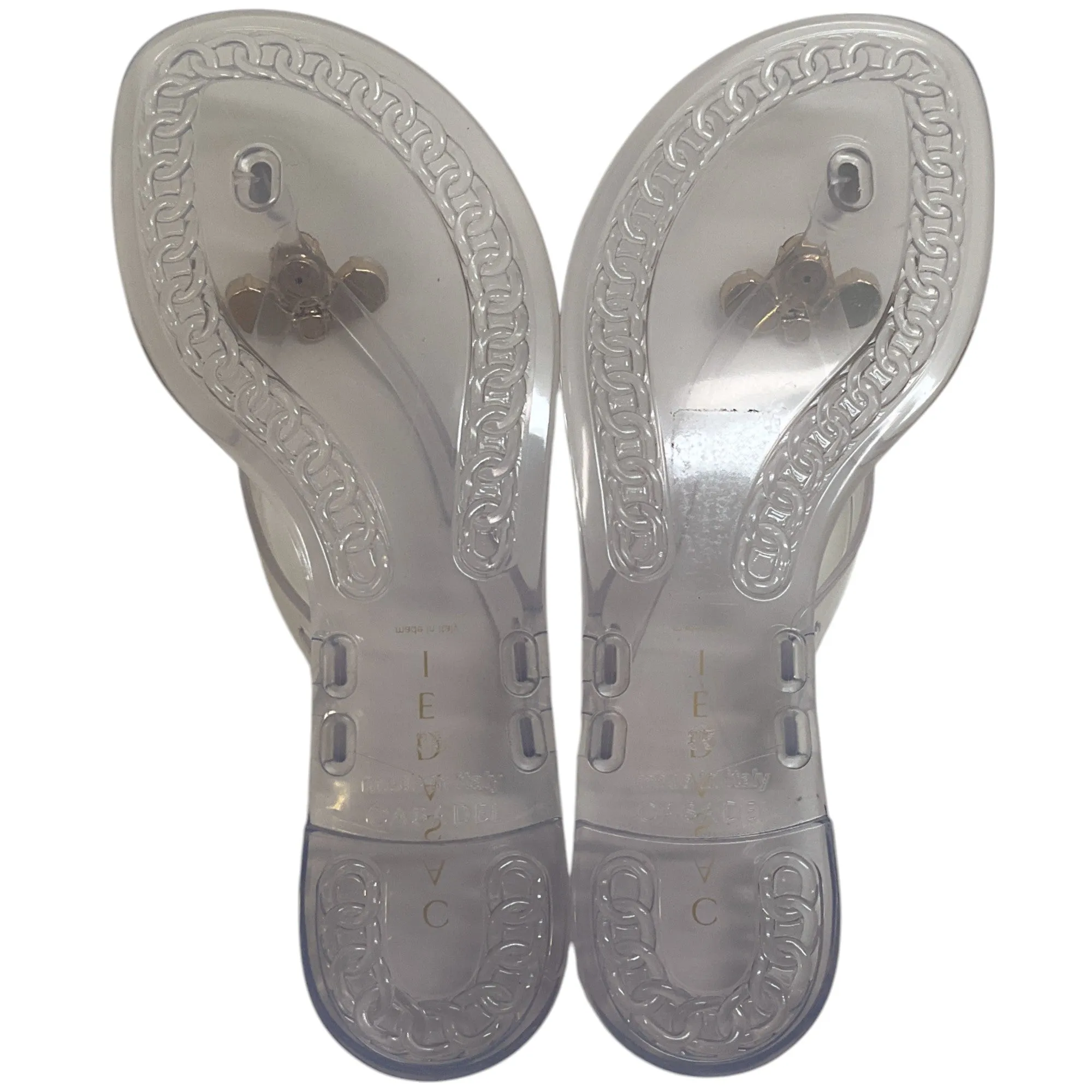 Casadei Queen Bee Ice Jelly Slide Sandals
