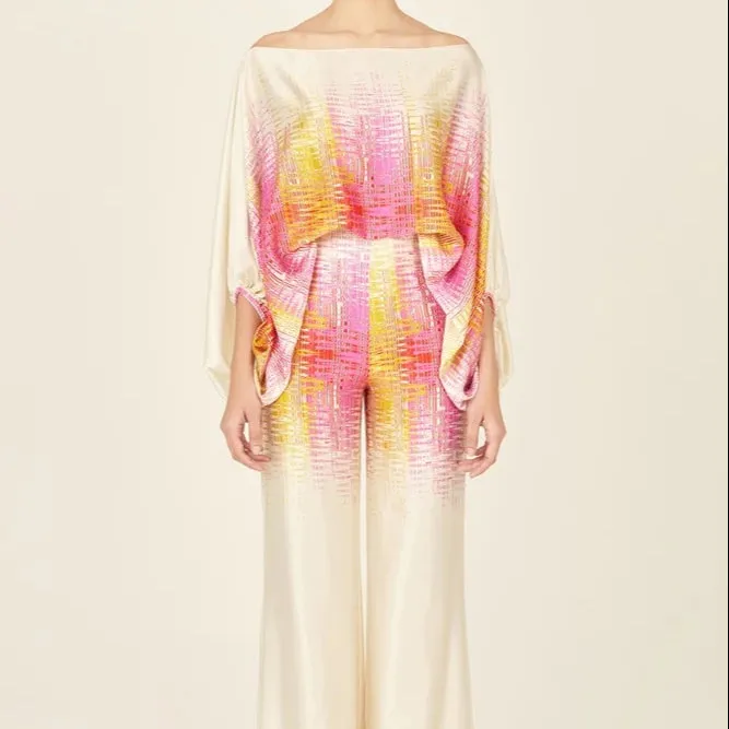 Casual Printed 2 Piece Suit