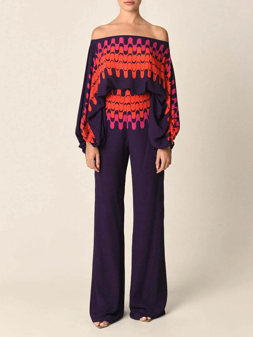 Casual Printed 2 Piece Suit