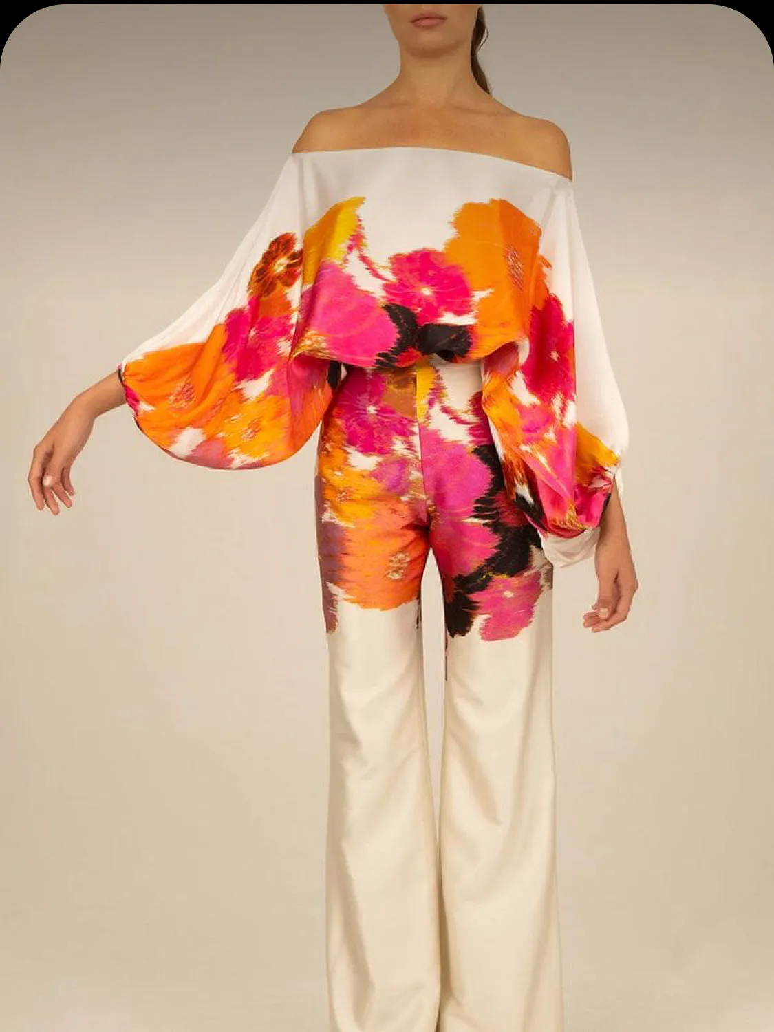 Casual Printed 2 Piece Suit