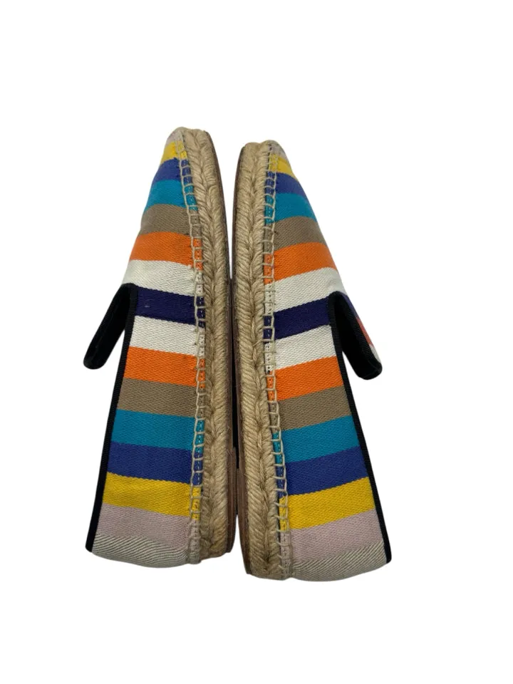 Celine Rainbow Stripe Espadrille Size 40 ~ US 10 Women's Shoes