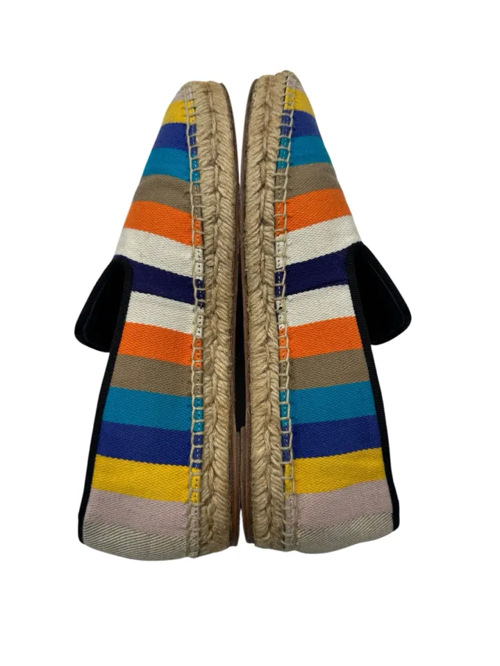 Celine Rainbow Stripe Espadrille Size 40 ~ US 10 Women's Shoes