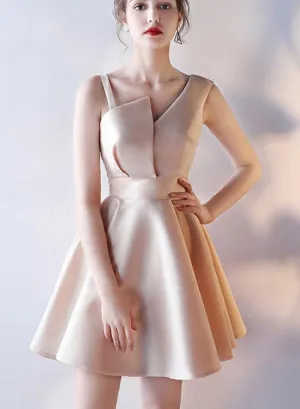 Charming Satin Cute Short Party Dress, Pretty Formal Dress, Party Dress