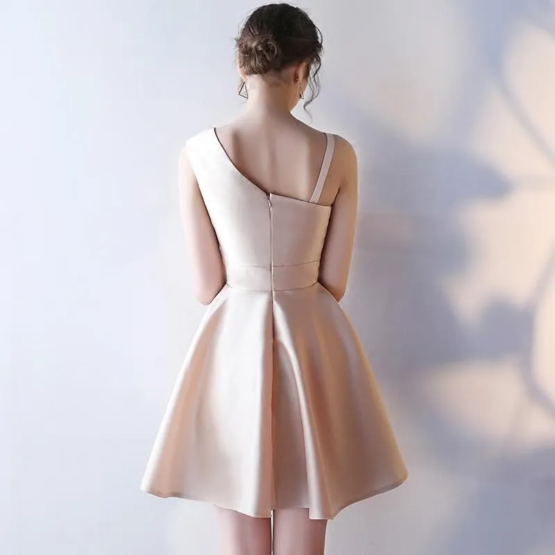 Charming Satin Cute Short Party Dress, Pretty Formal Dress, Party Dress